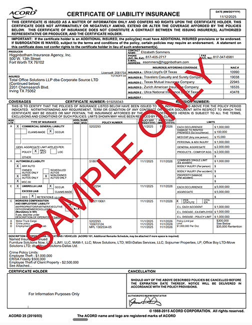 coi-sample Sample certificate of insurance document
